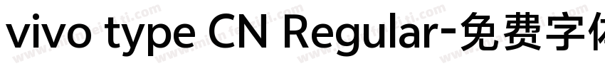vivo type CN Regular字体转换